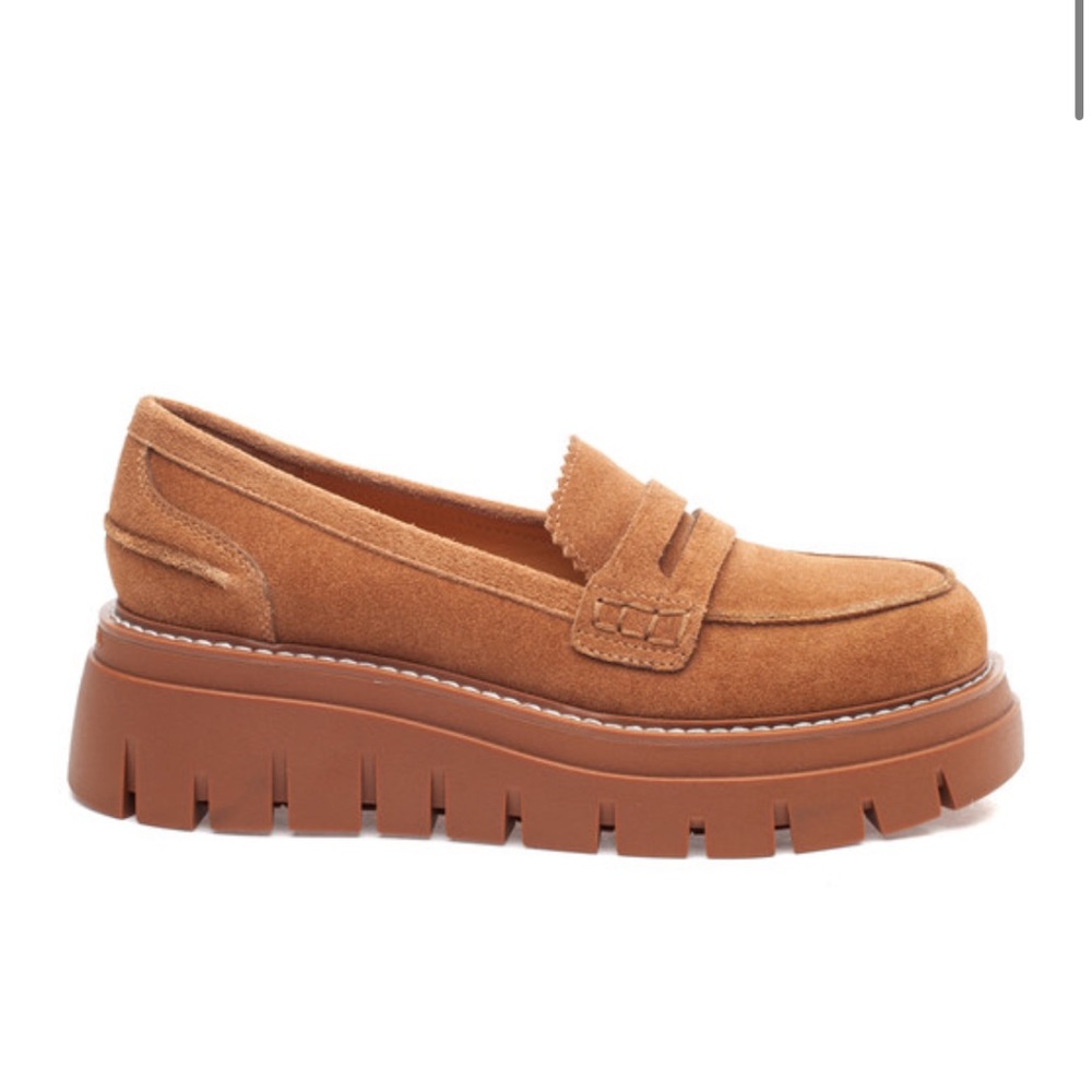 NWT J/SLIDES TYLER Tan Suede Penny Loafer